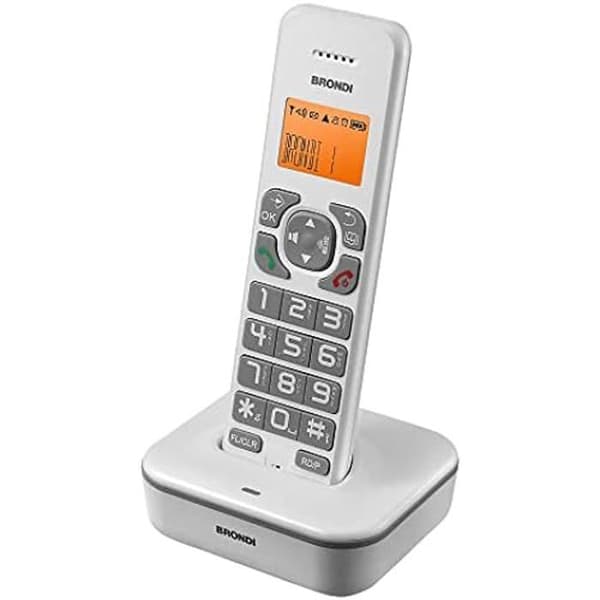 Trådlös telefon - BRONDI - Bravo Star - Stor LCD-skärm - Katalog 50 minnen