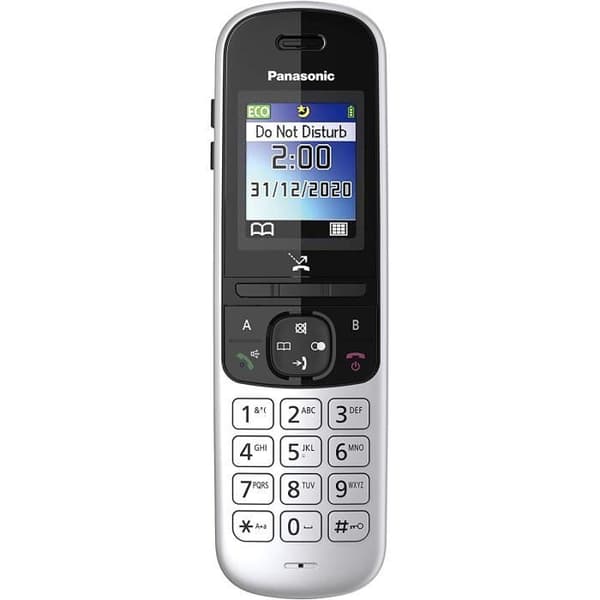 Panasonic KX-TGH710 DECT Telefon Svart, Silver Nummerpresentation skickas av Digital Bay Svart, Silver