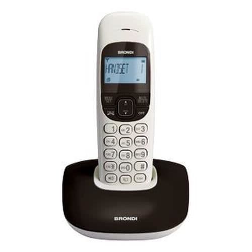 Brondi Fin DECT-telefon med nummerpresentation och högtalartelefon - Svart