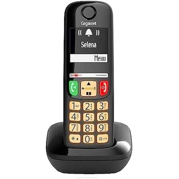 GIGASET E270 trådlös telefon - Handsfree - Lagring av uppringare - Svart