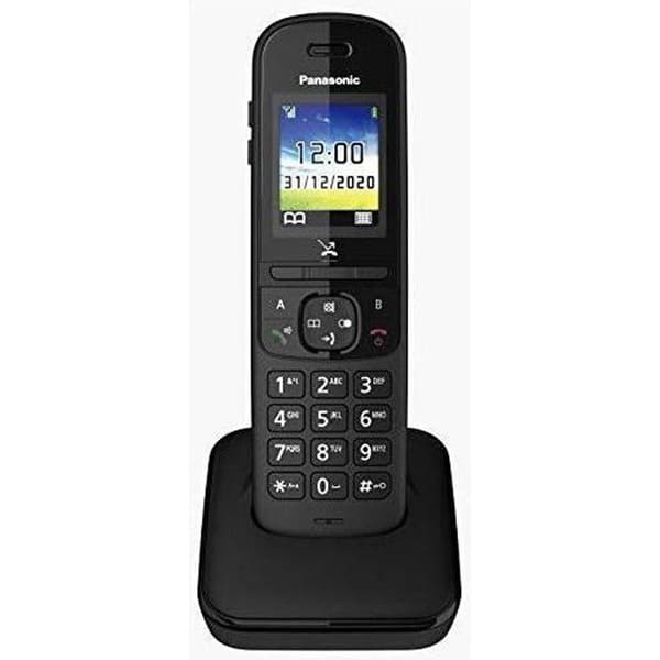 Panasonic KX-TGH710 trådlös telefon med färgdisplay, handsfree och stötsäker Svart