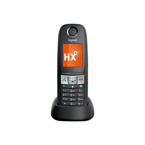 Gigaset E630HX sladdlös telefonförlängning med nummerpresentation DECT\GAP SIP, RTP svart