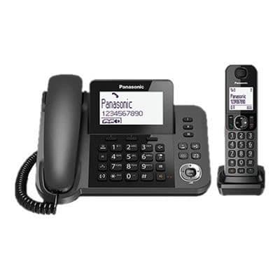 Panasonic KX-TGF310EX trådlös telefon - Svart - LCD-skärm - Handsfree - Katalog 100 namn och nummer