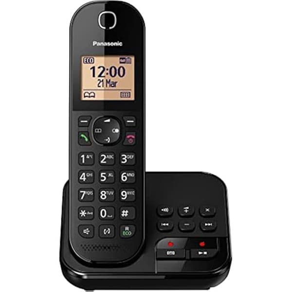 Trådlös telefon - PANASONIC - KX-TGC420GB - Svart - Trådlös teknik - Telefonapparat Svart