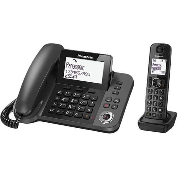 Panasonic KX-TGF320E, DECT-telefon, Högtalartelefon, 100 ingångar, Nummerpresentation, Svart Svart