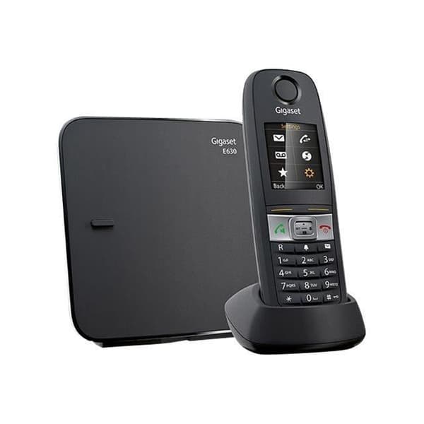 Gigaset E630 trådlös telefon - stänk- och stöttålig - svart