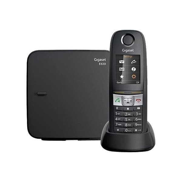 Gigaset E630 trådlös telefon - stänk- och stöttålig - svart