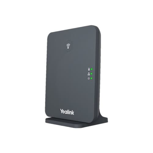 Yealink W70B - sladdlös telefonbasstation/VoIP-telefonbasstation med nummerpresentation - 3-riktad samtalsförmåg Grå