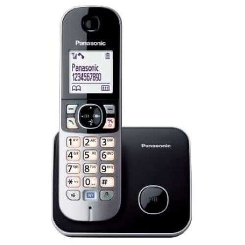 Panasonic KX-TG6811FXB DECT-telefon med högtalartelefon och nummerpresentation - svart