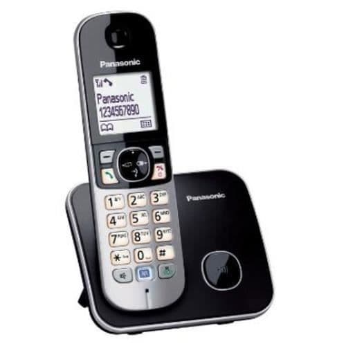 Panasonic KX-TG6811FXB DECT-telefon med högtalartelefon och nummerpresentation - svart
