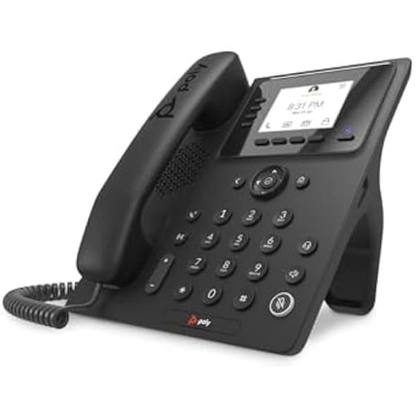 Poly Phone CCX 350 i Microsoft Teams-varianten (PoE, utan strömförsörjning) Svart