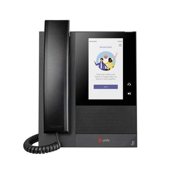 IP-telefon - HP - Poly CCX 400 BMP MS PoE-E - Svart - VoIP Svart