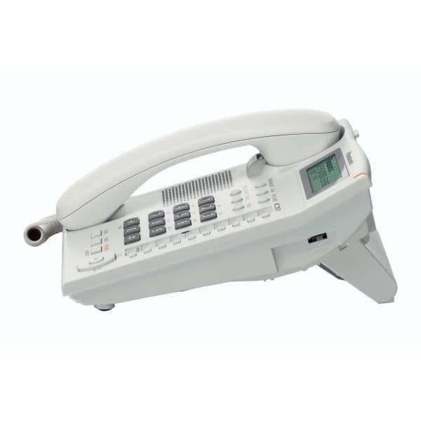 Panasonic KX-TS880 sladdtelefon - Högtalartelefon, 50 ingångar, nummerpresentation - Vit