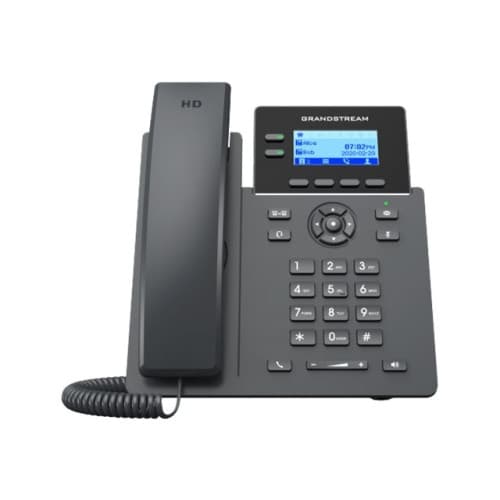 Grandstream GRP2602P - VoIP-telefon - 5-vägs samtalsförmåg Svart