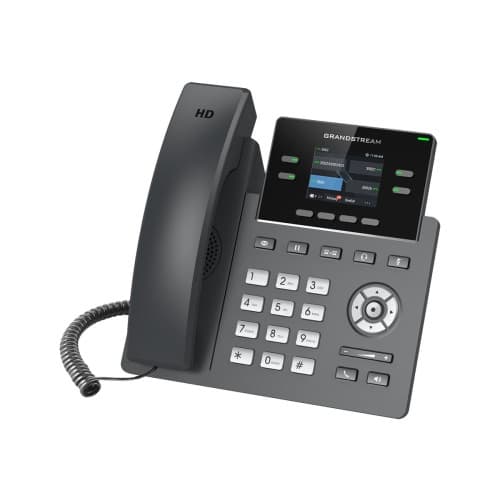 Grandstream GRP2612P - VoIP-telefon med nummerpresentation/samtal väntar - 3-riktad samtalsförmåg