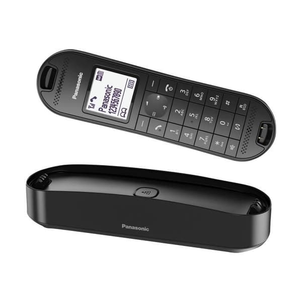 Panasonic KX-TGK320 Trådlös telefon med telefonsvarare och samtals-ID DECT Svart högblank