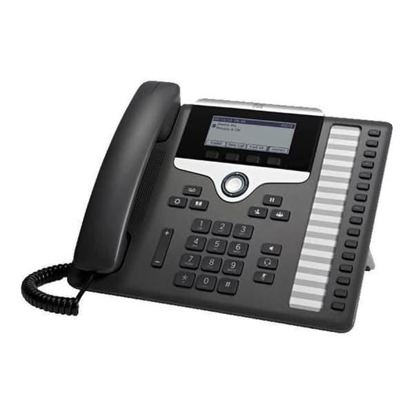 Cisco IP-telefon 7861 VoIP-telefon - SIP, SRTP - 16 linjer - Svart Svart, Silver