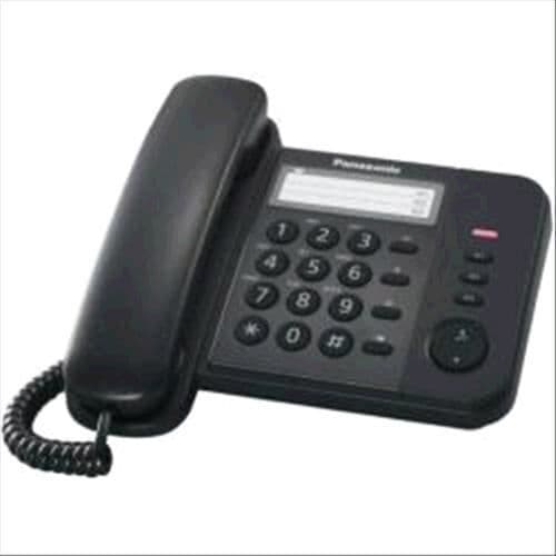 PANASONIC KX-TS520EX1B fast telefon - Svart - Lagring av telefonnummer - Handsfree-funktion Svart