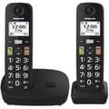Miniatyrbild 2 av 2: Trådlös telefon - PANASONIC - KX-TGU112EXB - LCD-skärm - Stora knappar - Integrerad telefonsvarare