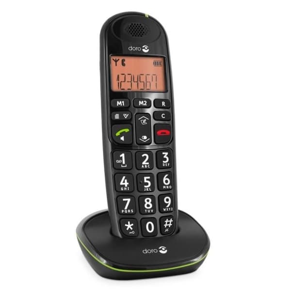 Doro PE 100W SVART trådlös telefon Svart