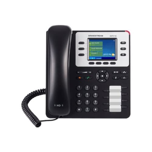 Grandstream GXP2130 - VoIP-telefon - 4-riktad samtalsförmåg Svart