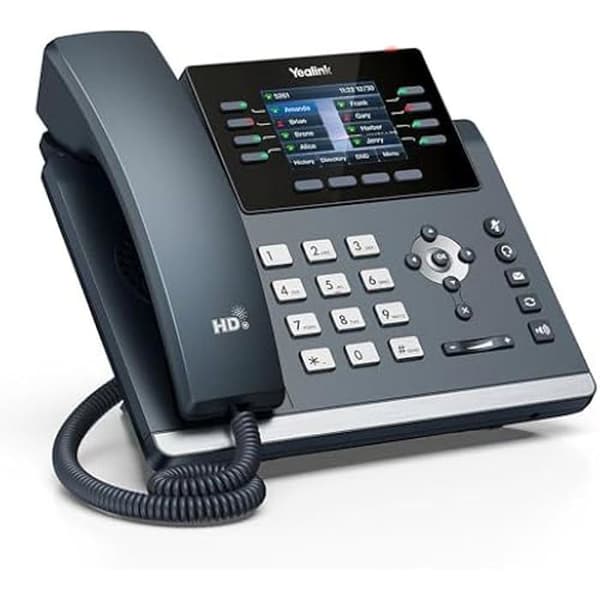 VoIP-telefon - YEALINK - SIP-T44U - Handsfree - Färg Svart - VoIP-teknik Grå