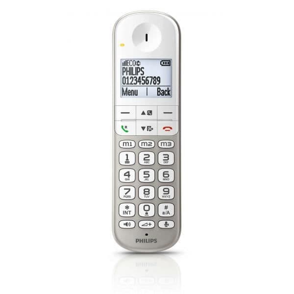 Trådlös telefon XL4901S / 23 Bekväm och enkel Njut av enkelheten hos Philips XL490 trådlös telefon, med en skärm
