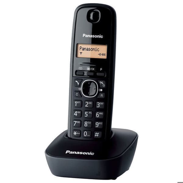 Panasonic KX-TG1611SPH Fast telefon Svart - -