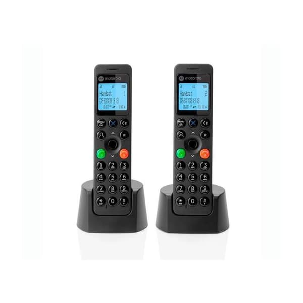 MOTOROLA DOT202 telefon DECT DUO Svart