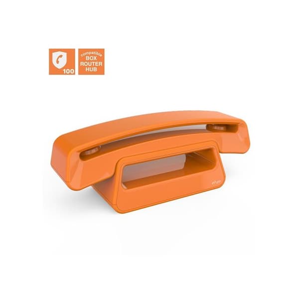 Alcatel Epure Iconic - Trådlös DECT Telefon - Vintage Design - Orange