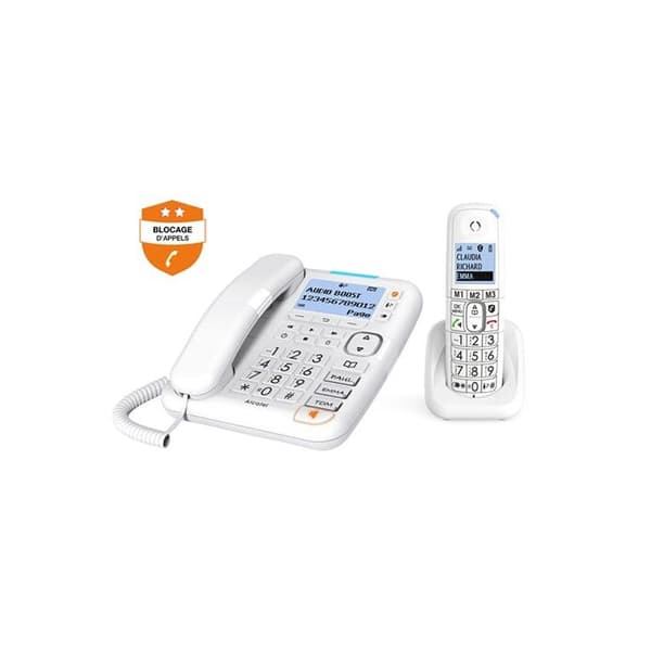 Fast telefon Alcatel XL785 Combo Vit
