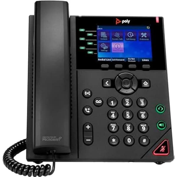 VoIP-telefon - Poly - OBi VVX 350 - 6 Linjer - Kompatibel med PoE - Hög ljudkvalitet