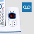 Miniatyrbild 3 av 6: Trådlös telefon - ALCATEL - F530 Röst - Telefonsvarare, samtalsblockering, handsfree, 2 direktminnen, Vit/Blå
