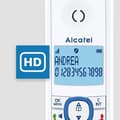 Miniatyrbild 4 av 6: Trådlös telefon - ALCATEL - F530 Röst - Telefonsvarare, samtalsblockering, handsfree, 2 direktminnen, Vit/Blå