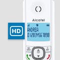 Miniatyrbild 6 av 6: Trådlös telefon - ALCATEL - F530 Duo - 2 handenheter, samtalsblockering, handsfree, 2 direktminnen, Vit/Blå