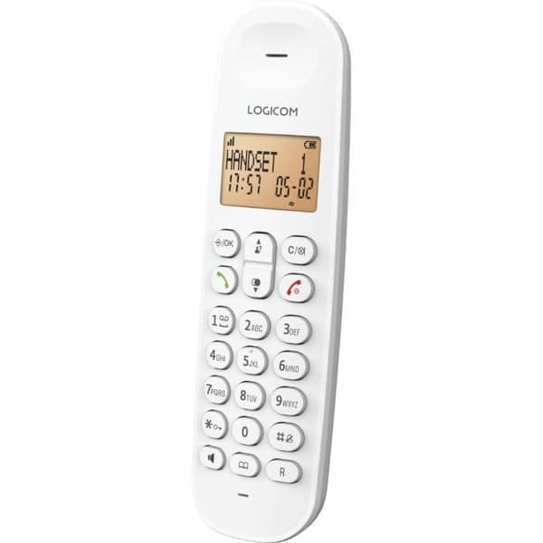 Trådlös fast telefon - LOGICOM - DECT ILOA 150 SOLO - Vit - Utan telefonsvarare