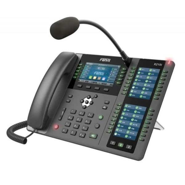 Fanvil X6 Enterprise IP-telefon SIP 60 DSS LCD Gigit LAN (ingen strömförsörjning) - 6937295601664 Svart, Grå
