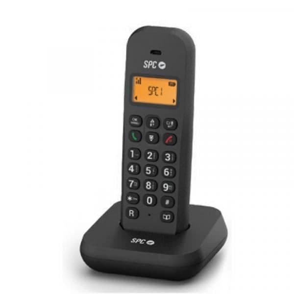 Den bra, enkla, dubbelt så bra SPC KEOPS är en robust och snygg trådlös telefon som alltid finns i närheten när du Svart
