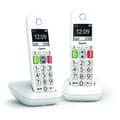 Miniatyrbild 2 av 6: Trådlös fast telefon - GIGASET - E290 Duo White - Stor skärm - Stora knappar - Audio Boost