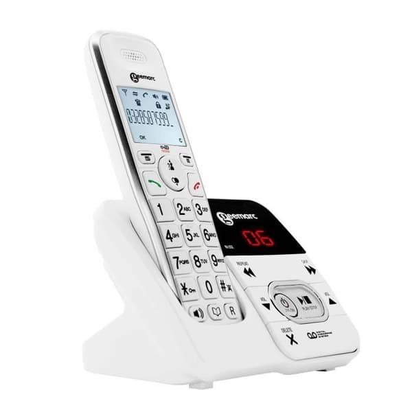 Förstärkt trådlös telefon för seniorer GEEMARC AMPLIDECT 295 med integrerad telefonsvarare