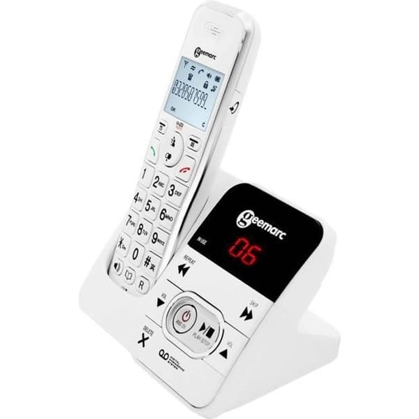Förstärkt trådlös telefon för seniorer GEEMARC AMPLIDECT 295 med integrerad telefonsvarare
