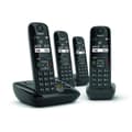 Miniatyrbild 3 av 6: GIGASET fast telefon AS690 A Quattro Black