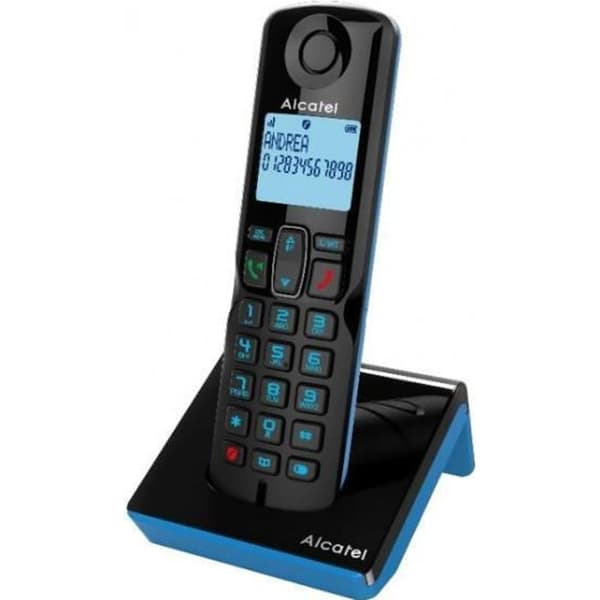 TELEFON, Telefoner, Trådlös telefon, Alcatel S280 Ewe Svart/blå specifikationer trådlös Ja Handsfree Ja Stöds Svart, Blå