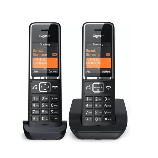 GIGASET Sladdlös telefon Comfort 550 Duo Svart