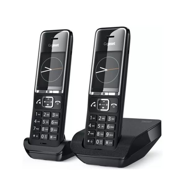 GIGASET Sladdlös telefon Comfort 550 Duo Svart Svart