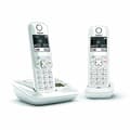Miniatyrbild 2 av 3: AS690 A Duo White Fast telefon - GIGASET - Trådlös - 20 min telefonsvarare - Nummerpresentation - Handsfree