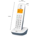Miniatyrbild 2 av 4: SPC Air – Trådlös fast telefon med upplyst display, nummerpresentation, 20 kontakter, tyst läge, 5 melodier och ECO-läge – vit