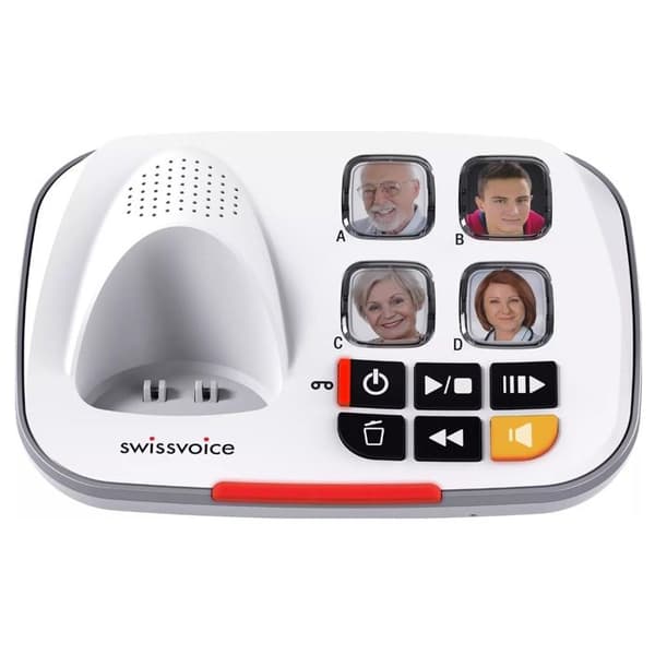 Senior fast telefon med Swissvoice Xtra 2355 telefonsvarare | 90dB förstärkt ringsignal och volym