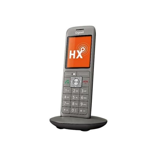 Gigaset CL660HX sladdlös telefonförlängning med DECT\GAP nummerpresentation svart, kol Grå