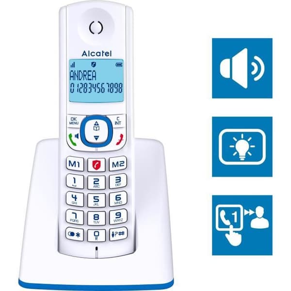 Sladdlös telefon - ALCATEL - F530 - Solo Blue